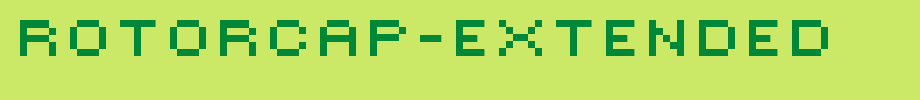 ROTORcap-Extended.ttf nice English font
(Art font online converter effect display)