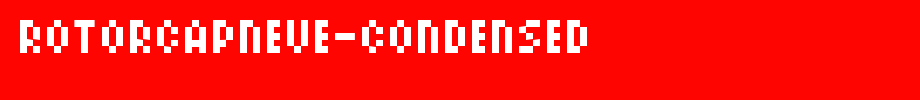 ROTORcapNeue-Condensed.ttf 好看的英文字体的文字样式