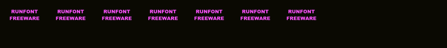 RUNFONT.ttf nice English font
(Art font online converter effect display)