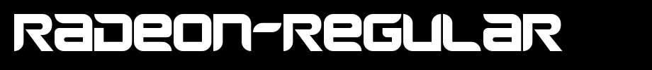 Radeon-Regular.ttf nice English font
(Art font online converter effect display)