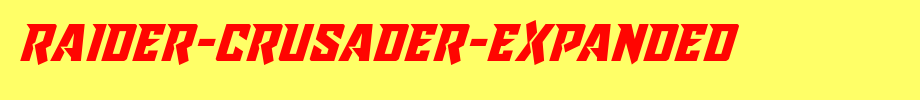 Raider-Crusader-Expanded.ttf 好看的英文字体