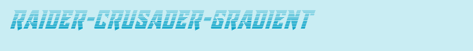 Raider-Crusader-Gradient.ttf 好看的英文字体