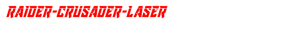 Raider-Crusader-Laser.ttf 好看的英文字体