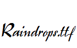 Raindrop S.ttf beautiful English font
(Art font online converter effect display)