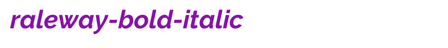 Raleway-Bold-Italic.ttf 好看的英文字体的文字样式