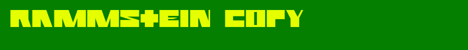 Rammstein-copy-1-.ttf nice English font
(Art font online converter effect display)