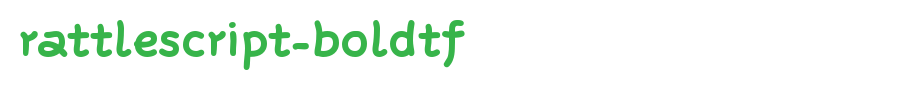 Rattlescript-BoldTf.ttf 好看的英文字体(字体效果展示)