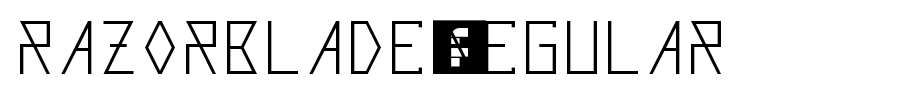 Razorblade-Regular.ttf 好看的英文字体的文字样式