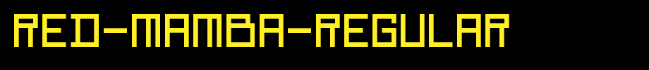 Red-Mamba-Regular.ttf nice English font
(Art font online converter effect display)