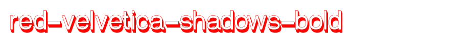 Red-Velvetica-Shadows-Bold.ttf 好看的英文字体的文字样式