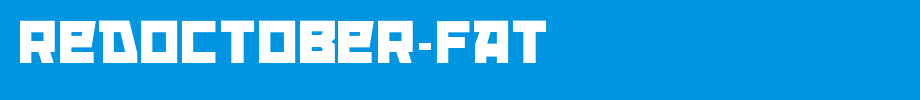 RedOctober-Fat.ttf nice English font
(Art font online converter effect display)
