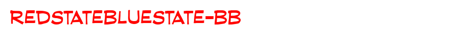RedStateBlueState-BB.ttf 好看的英文字体(字体效果展示)