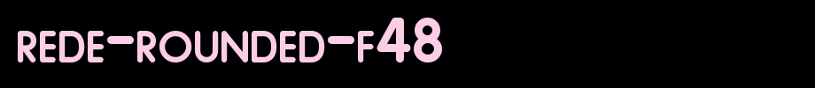 Rede-Rounded-F48.ttf 好看的英文字体的文字样式