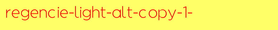 Regencie-Light-Alt-copy-1-.ttf nice English font
(Art font online converter effect display)