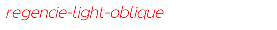 Regencie-Light-Oblique.ttf 好看的英文字体的文字样式