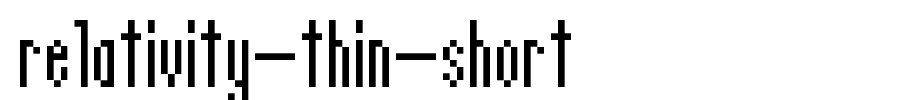 Good-looking English font of relativity-thin-short.ttf.
(Art font online converter effect display)