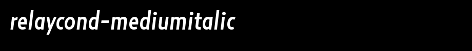 RelayCond-MediumItalic.ttf nice English font
(Art font online converter effect display)