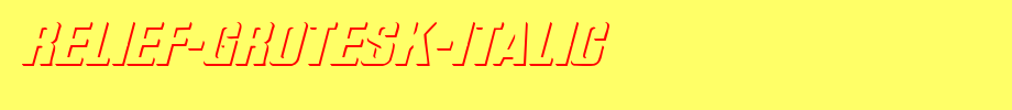 Relief-Grotesk-Italic.ttf 好看的英文字体的文字样式