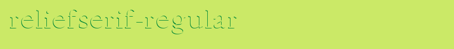 ReliefSerif-Regular.ttf nice English font
(Art font online converter effect display)