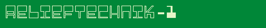Relieftechnik-1.ttf Nice English Font
(Art font online converter effect display)