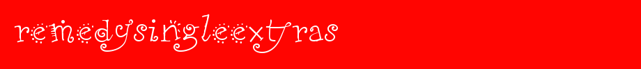 RemedySingleExtras.ttf nice English font
(Art font online converter effect display)