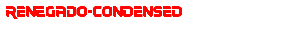 Renegado-Condensed.ttf 好看的英文字体