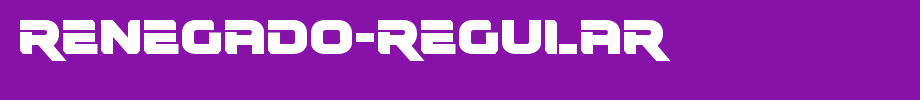 Renegado-Regular.ttf nice English font
(Art font online converter effect display)