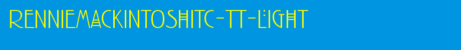 RennieMackintoshITC-TT-Light.ttf 好看的英文字体的文字样式
