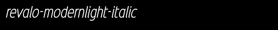 Revolo-modern light-italic.ttf nice English font