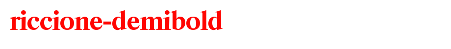 Riccione-DemiBold.ttf nice English font
(Art font online converter effect display)