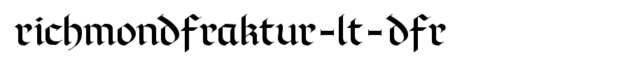 RichmondFraktur-LT-Dfr.ttf 好看的英文字体的文字样式