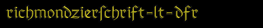 Richmondziersclift-lt-dfr.ttf nice English font
(Art font online converter effect display)