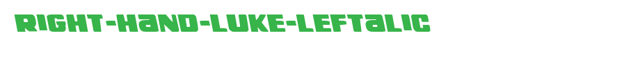Right-Hand-Luke-Leftalic.ttf 好看的英文字体的文字样式