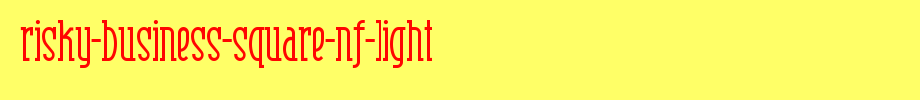 Risky-Business-Square-NF-Light.ttf 好看的英文字体的文字样式