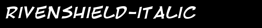 RivenShield-Italic.ttf 好看的英文字体(字体效果展示)