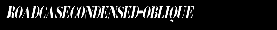 RoadcaseCondensed-Oblique.ttf nice English font
(Art font online converter effect display)