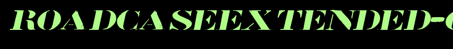 RoadcaseExtended-Oblique.ttf 好看的英文字体的文字样式