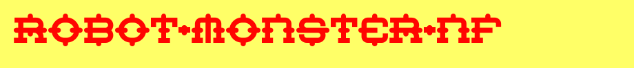 Robot-Monster-NF.ttf nice English font
(Art font online converter effect display)