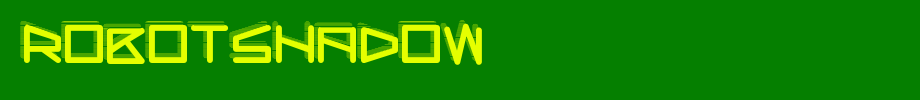 RobotShadow.ttf nice English font
(Art font online converter effect display)