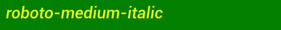 Roboto-Medium-Italic.ttf 好看的英文字体的文字样式