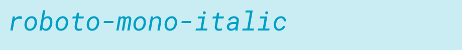 Robot-mono-italic.ttf nice English font
(Art font online converter effect display)