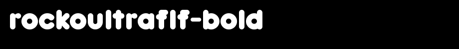 RockoUltraFLF-Bold.ttf 好看的英文字体(字体效果展示)