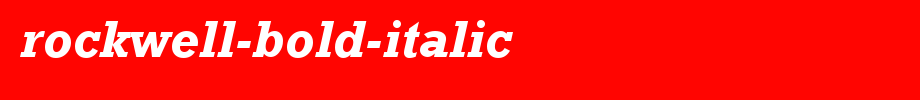 Rockwell-Bold-Italic.ttf 好看的英文字体的文字样式