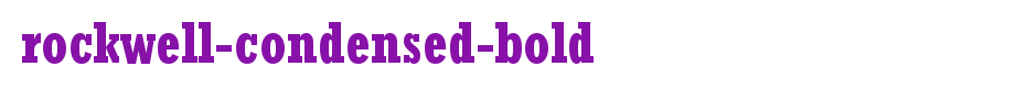 Rockwell-Condensed-Bold.ttf 好看的英文字体的文字样式