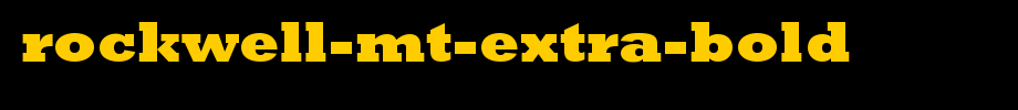 Rockwell-MT-Extra-Bold.ttf nice English font
(Art font online converter effect display)