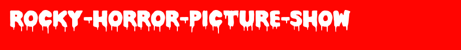 Rocky-Horror-Picture-Show.ttf 好看的英文字体的文字样式