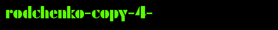 Rodchenko-copy-4-.ttf nice English font
(Art font online converter effect display)