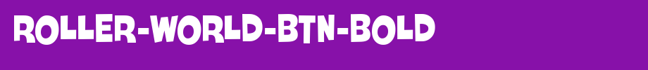 Roller-World-BTN-Bold.ttf 好看的英文字体的文字样式
