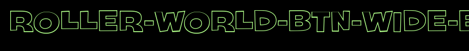 Roller-world-BTN-wide-bold-out.ttf nice English font
(Art font online converter effect display)