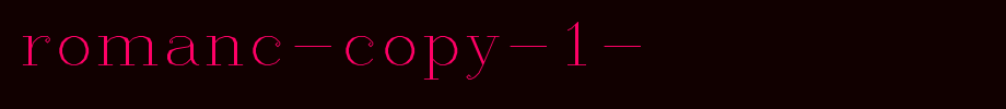 RomanC-copy-1-.ttf 好看的英文字体的文字样式